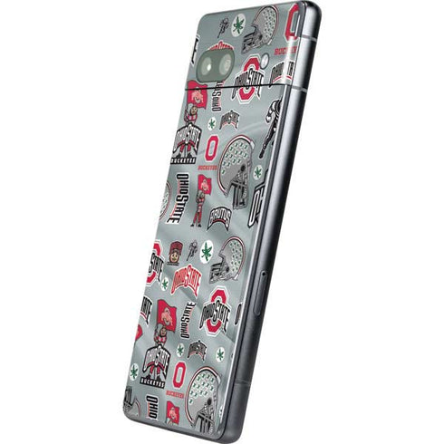 Ohio State University Pattern Google Pixel 7a Skin